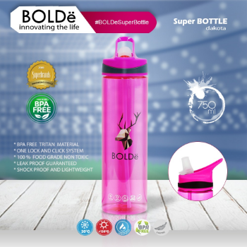 Promo Bolde Super Bottle Dakota 550ML - Merah Muda - Kota Tangerang - Bolde  Official Store